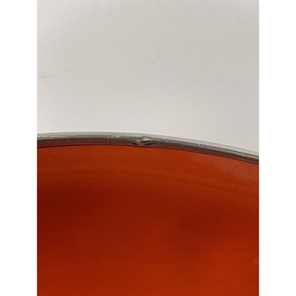 Vintage MCM Emo Celji Nesting Enamel Saute Pan Yugoslavia Porcelain Enamel Red N - Picture 8 of 8